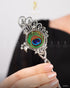 Retro Oxidised Silver Hair Bun Stick